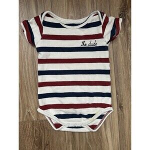 Maison Labiche Paris Baby One Piece 6–12M Striped “The Dude” 100% Cotton